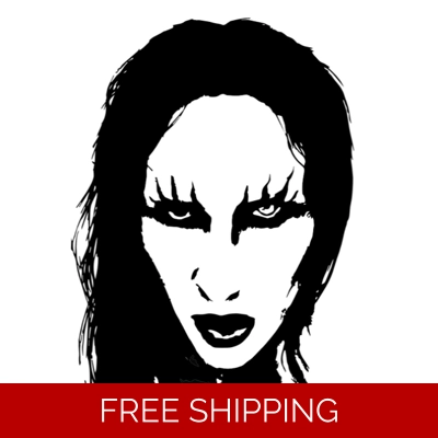 Marilyn Manson Metal Music Band Die Cut Vinyl Decal sticker